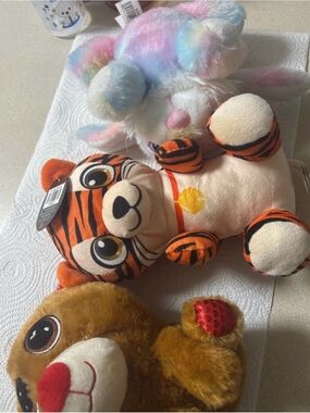 Plush Orange Tiger Stuffed Animal - Soft Cuddly Kids Toy